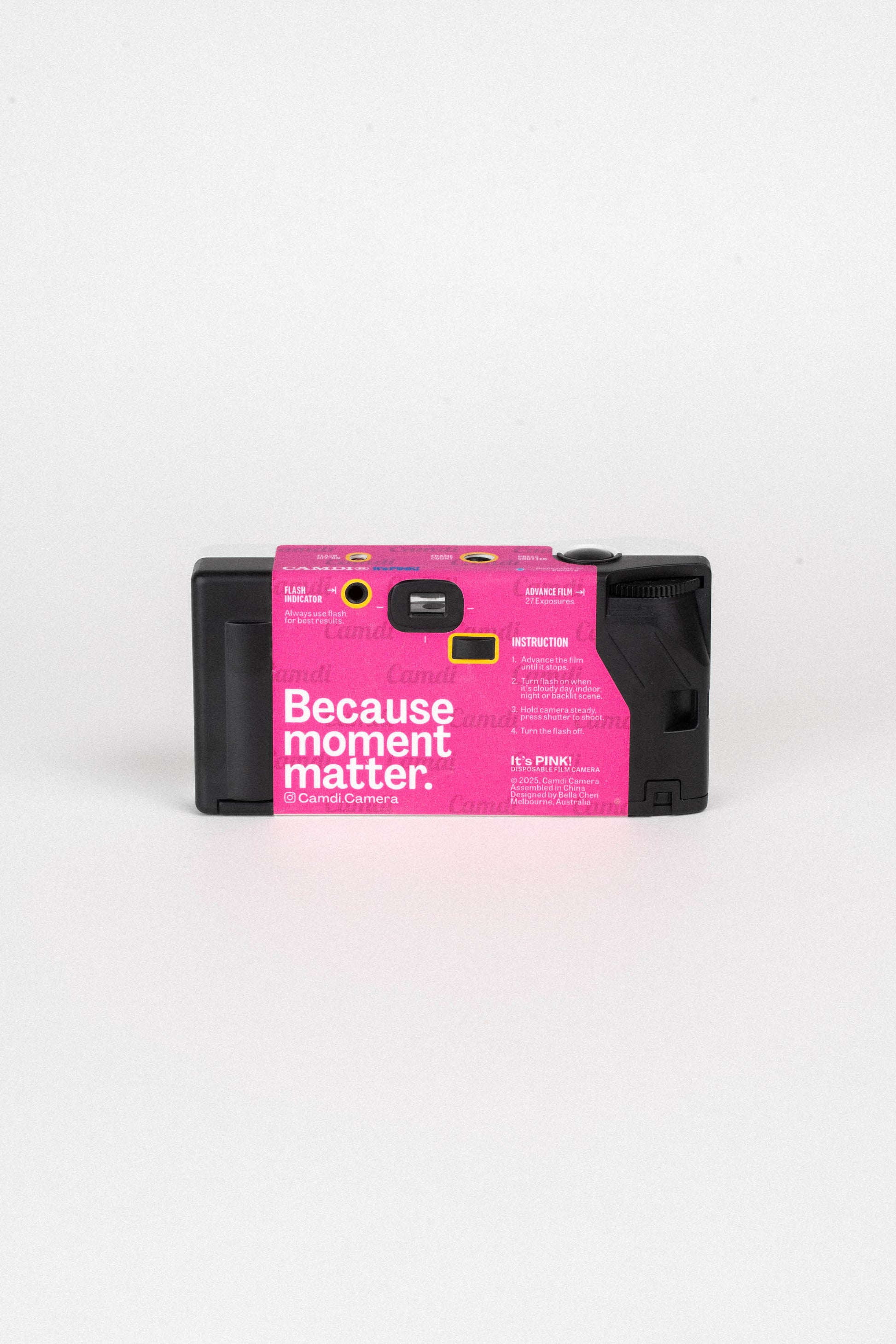 pink film camera