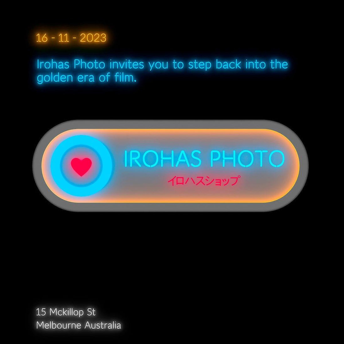 16th of Nov - we launch! - Irohas Photo