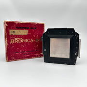 Zenza Bronica 6x6 Film Back Magazine Holder Chrome for S2 S2A S with Box
